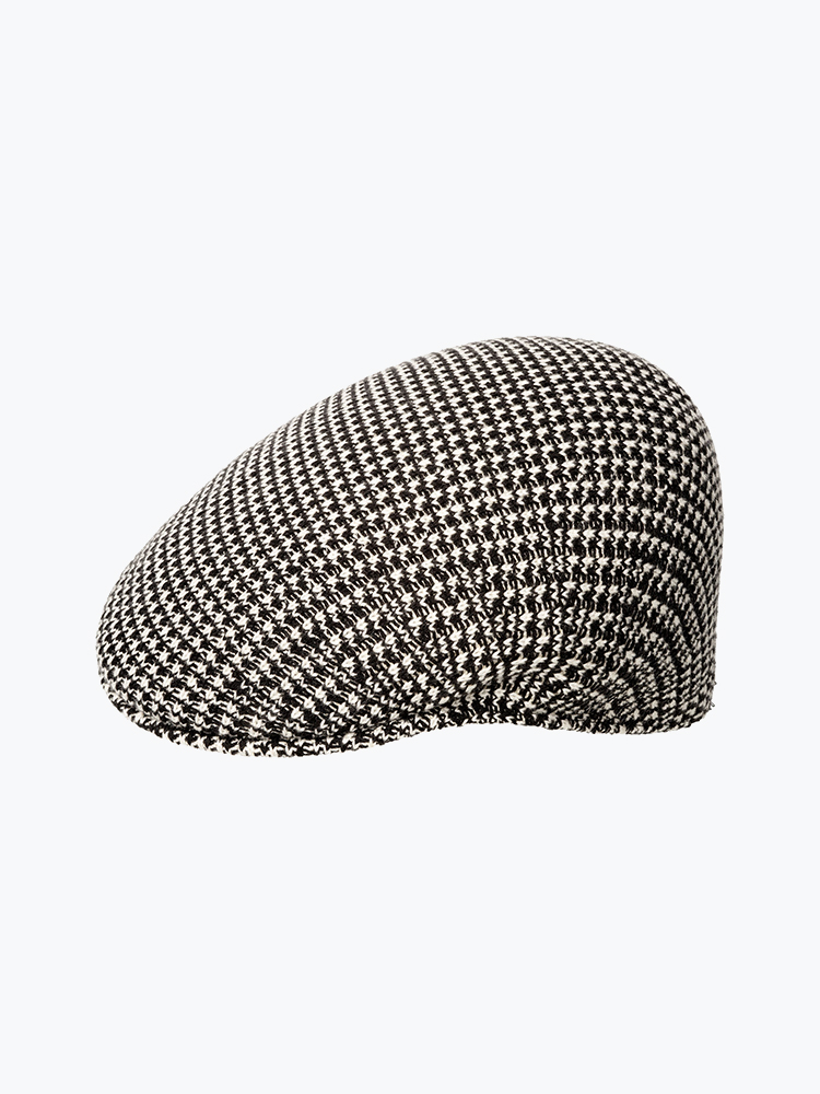 Kangol – Kangol - Grid Knit 504 Black - Accessoires - Unisex – Zwart – Accessoires