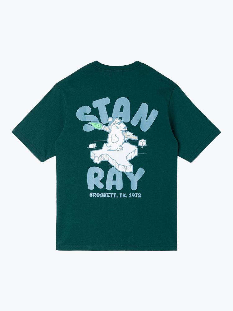 Stan Ray – Stan Ray - Polar State Tee Botanical Green - T-Shirts - Heren – Groen – T-Shirts