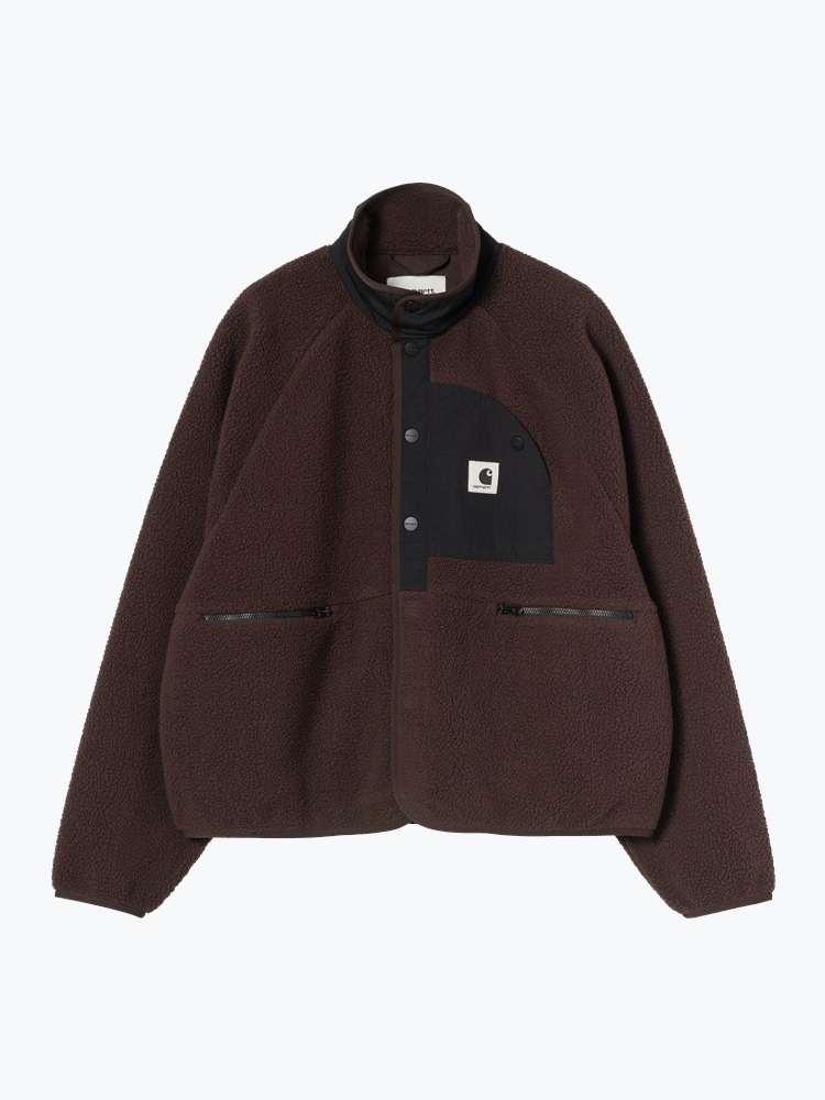Carhartt WIP – Carhartt WIP - W' Flynn Fleece Jacket Bruin - Winterjassen - Dames – Bruin – Winterjassen
