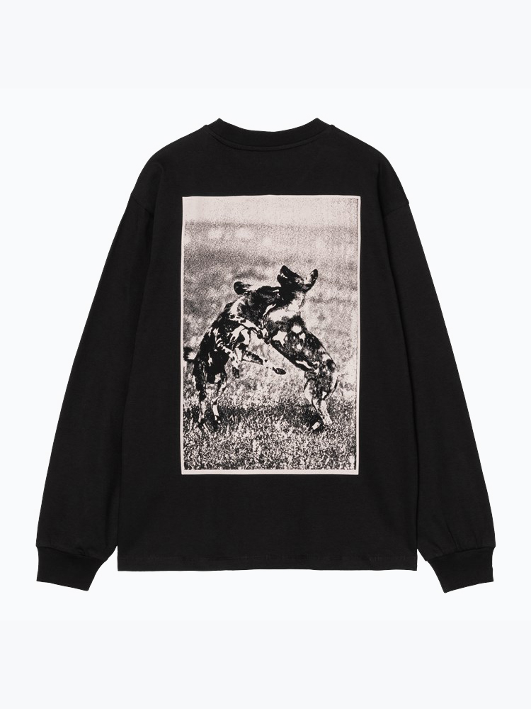 Carhartt WIP – Carhartt WIP - W' L/S No Play T-Shirt Zwart - T-shirts - Dames – Zwart – T-Shirts