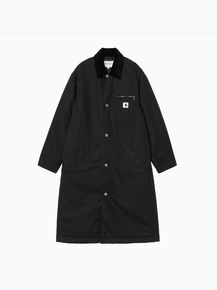 Carhartt WIP – Carhartt WIP - W' Webster Coat Zwart - Winterjassen - Dames – Zwart – Winterjassen