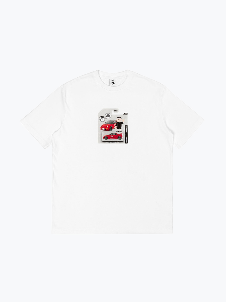 Pawa Speed Sports – Pawa Speed Sports - AZ1-Toy T-Shirt White - T-Shirts - Heren – Wit – T-Shirts