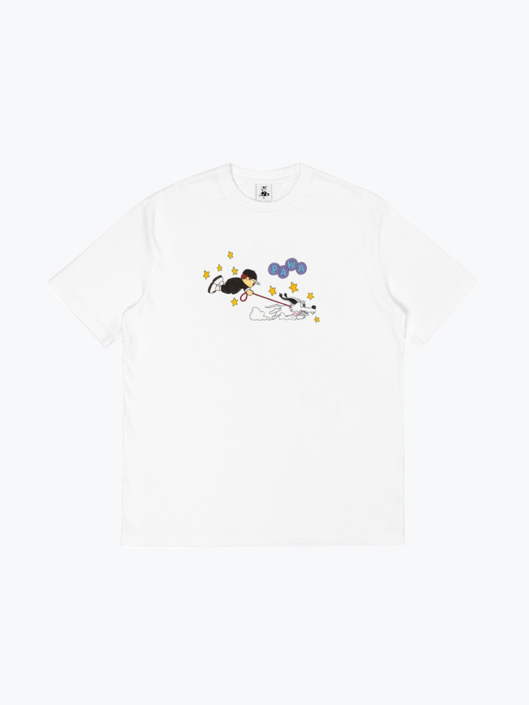 Pawa Speed Sports – Pawa Speed Sports - Walkies T-Shirt White - T-Shirts - Heren – Wit – T-Shirts