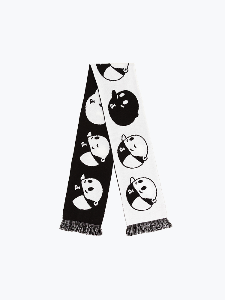 Pawa Speed Sports – Pawa Speed Sports - Emotions Scarf Black/White - Sokken - Unisex – Zwart – Sokken