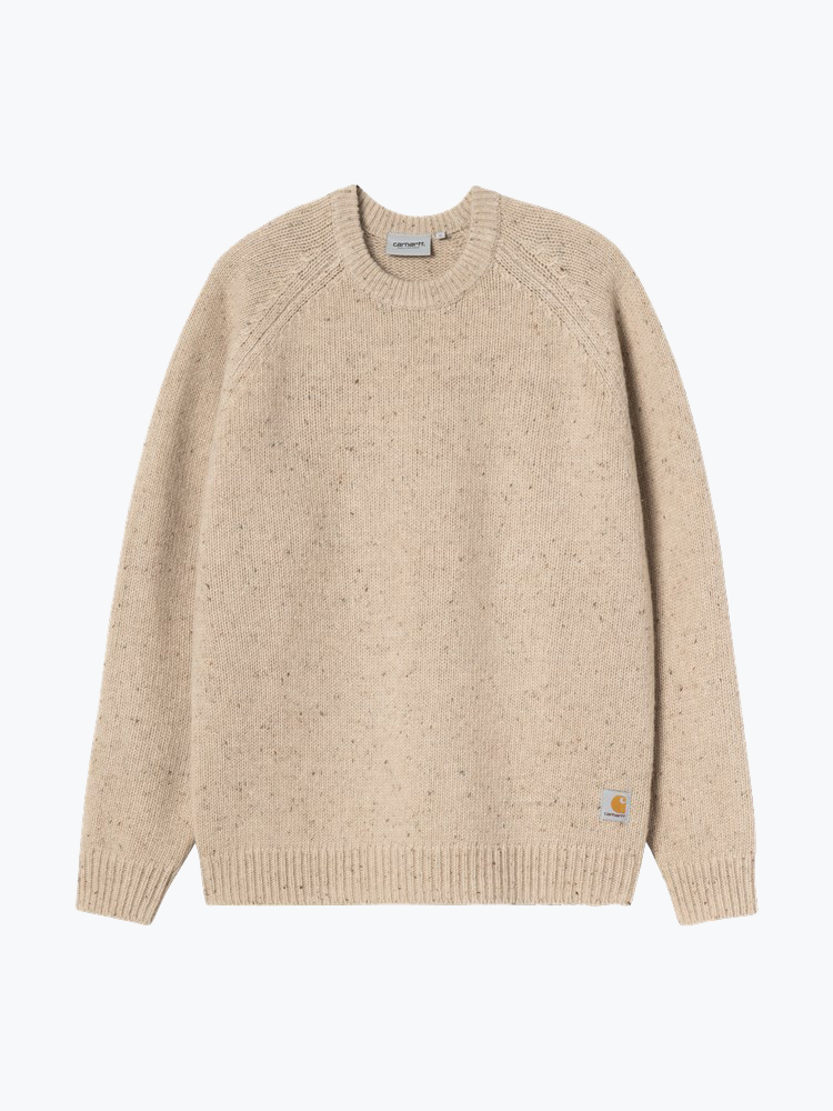 Carhartt WIP – Carhartt WIP - Anglistic Sweater Geel - Truien - Heren – Geel – Truien