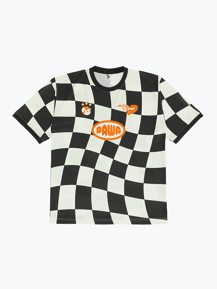 Pawa Speed Sports – Pawa Speed Sports - Racing Football Shirt Multi - T-Shirts - Heren – Multi – T-Shirts