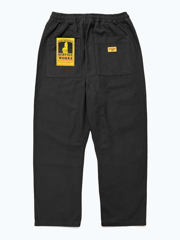 Service Works – Service Works - Classic Chef Pants Black - Broeken - Heren – Zwart – Broeken