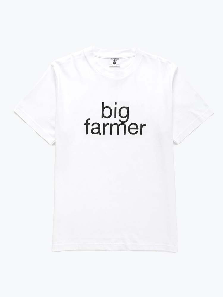 Service Works – Service Works - Big Farmer Tee White - T-Shirts - Heren – Wit – T-Shirts