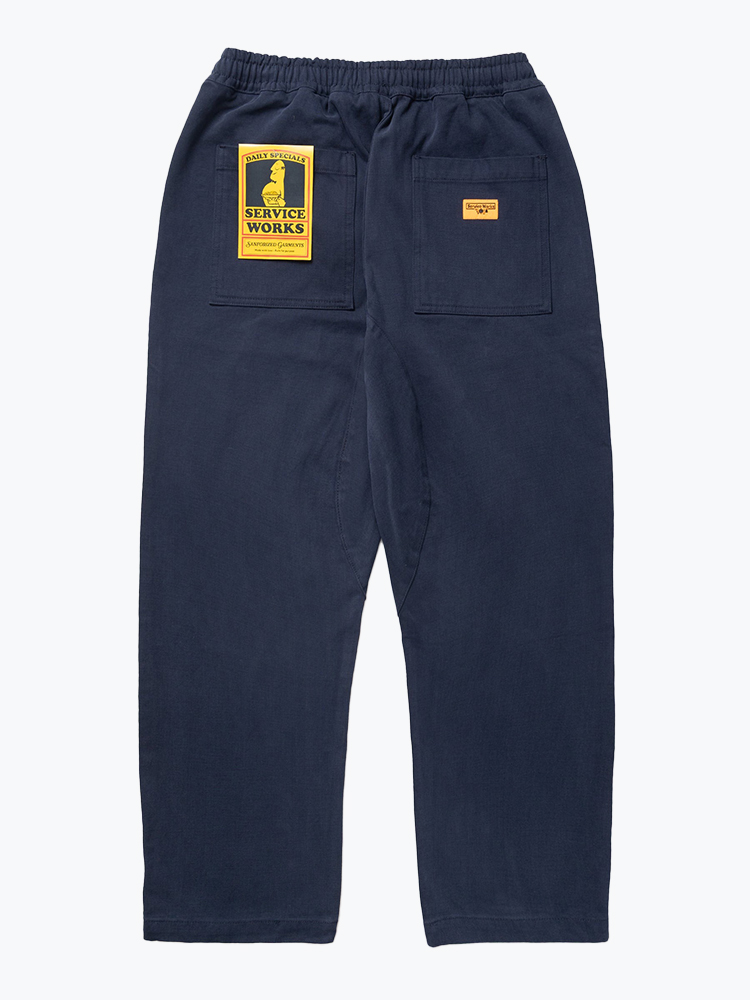 Service Works – Service Works - Moleskin Chef Pants Dark Navy - Broeken - Heren – Blauw – Broeken