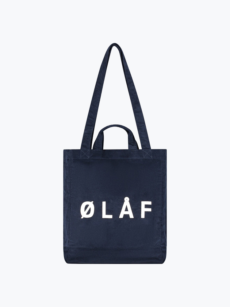 OLAF – Olaf - Corduroy Tote Bag Navy - Tassen - Unisex – Blauw – Tassen
