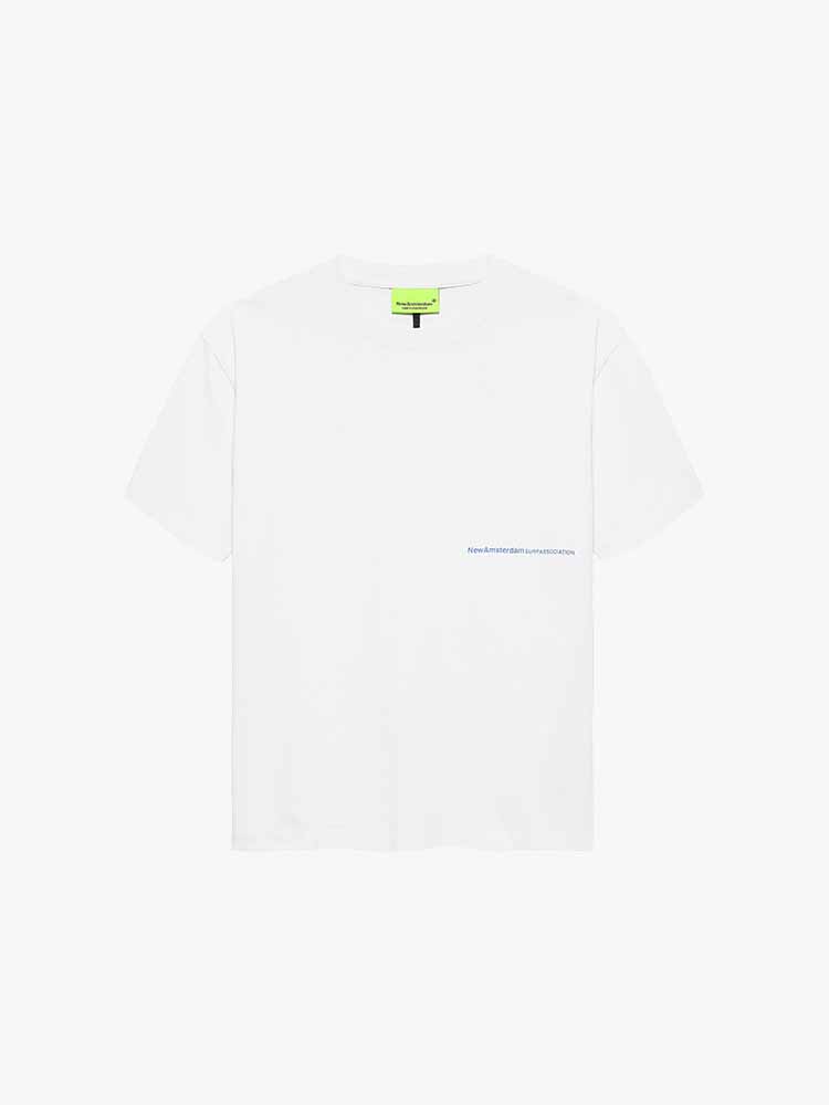 New Amsterdam Surf Association – New Amsterdam Surf Association - Back Zip Tee White - T-Shirts - Heren – Wit – T-Shirts