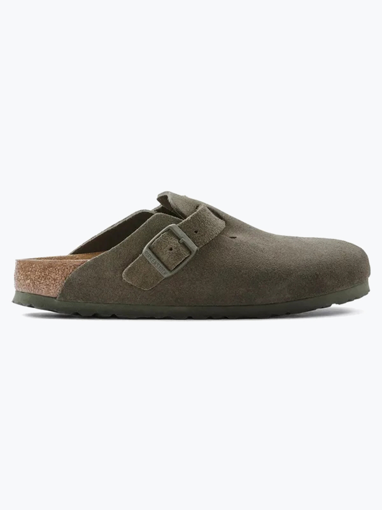 Birkenstock – Birkenstock - Boston Suede Leather Thyme - Schoenen - Heren – Groen – Schoenen