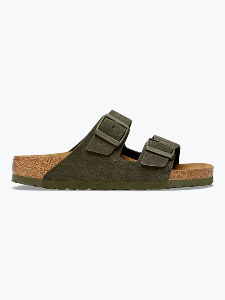 Birkenstock – Birkenstock - Arizona Suede Leather Thyme - Schoenen - Heren – Groen – Schoenen