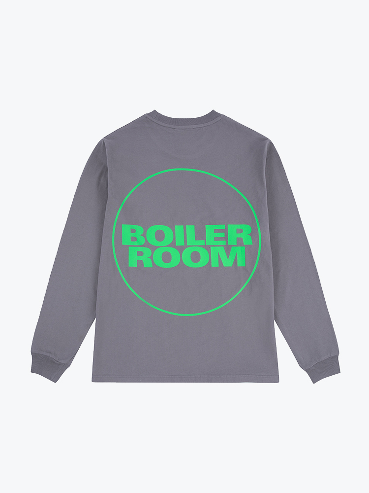 Boiler Room – Boiler Room - Core Logo Ls T-Shirt Magnet - T-Shirts - Heren – Grijs – T-Shirts