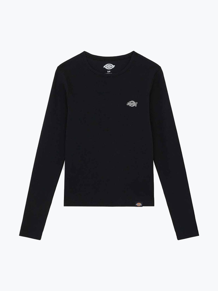 Dickies – Dickies - Gladeville Tee Ls W Black - T-Shirts - Dames – Zwart – T-Shirts