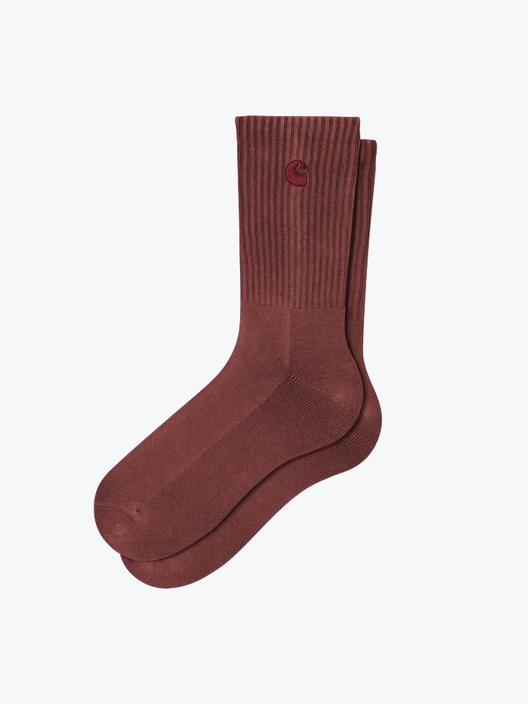 Carhartt WIP – Carhartt WIP - Hudson Socks Marsala - Sokken - Unisex – Rood – Sokken