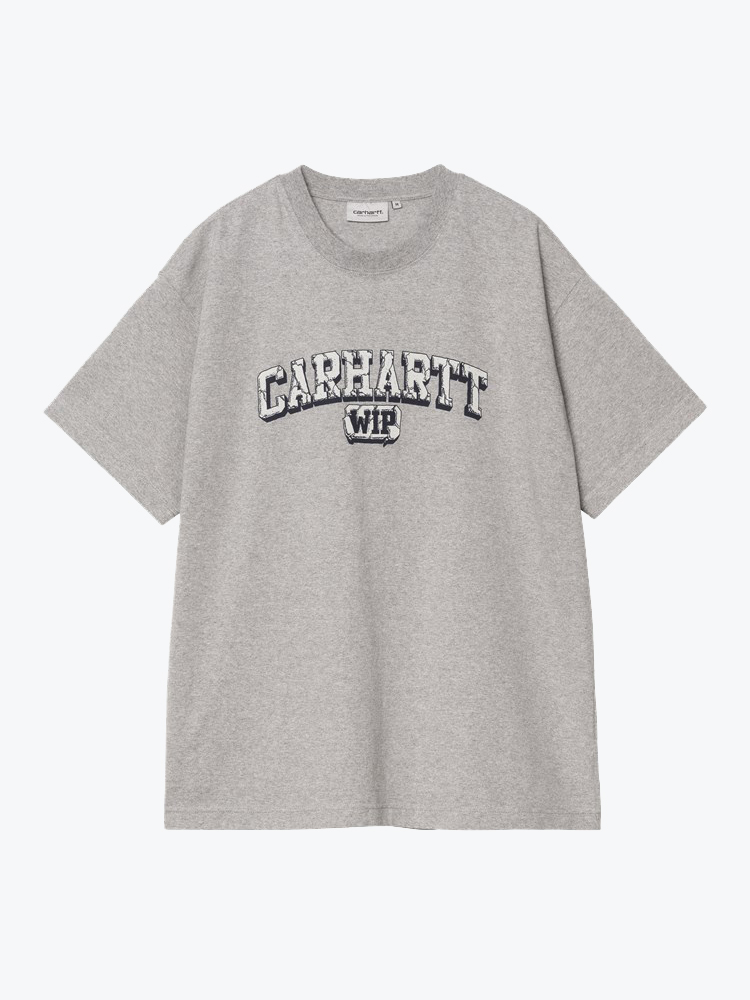 Carhartt WIP – Carhartt WIP - S/S Heavy Duty T-Shirt Grey Heather - T-Shirts - Heren – Grijs – T-Shirts