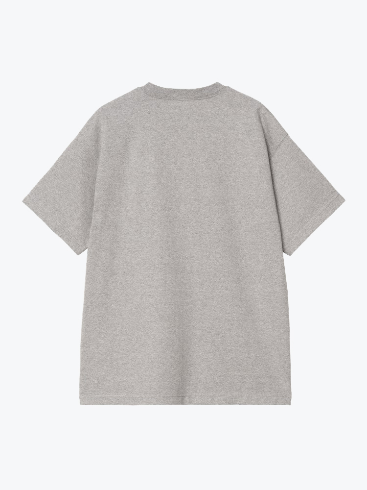 Carhartt WIP – Carhartt WIP - S/S Heavy Duty T-Shirt Grey Heather - T-Shirts - Heren – Grijs – T-Shirts
