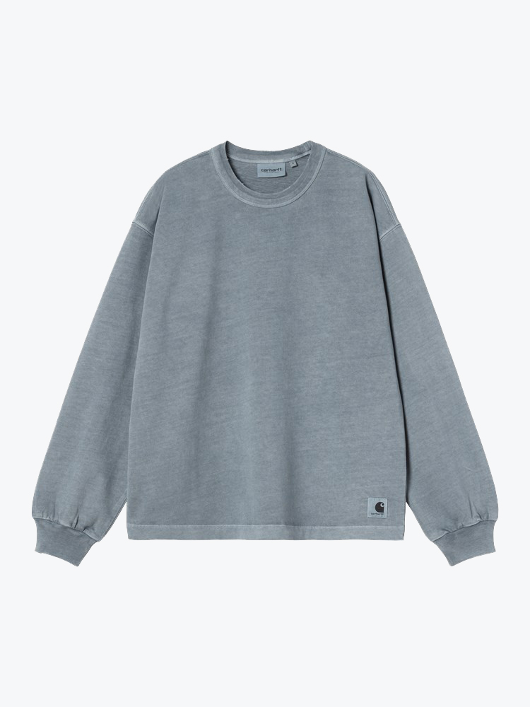 Carhartt WIP – Carhartt WIP - W' L/S Torion T-Shirt Office Blue - T-Shirts - Dames – Blauw – T-Shirts