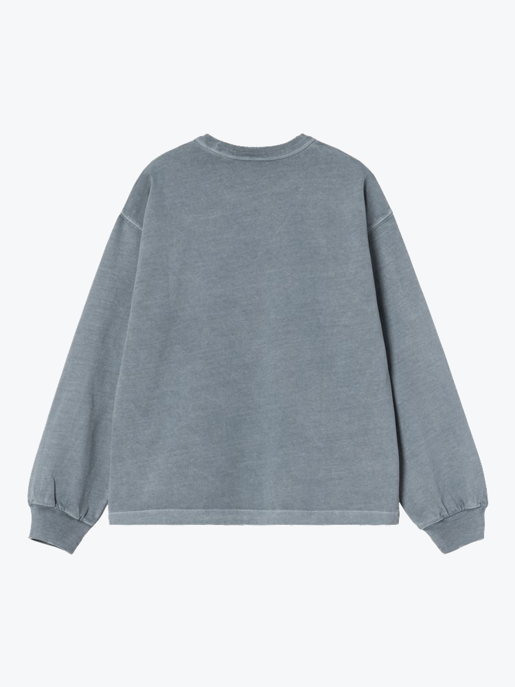 Carhartt WIP – Carhartt WIP - W' L/S Torion T-Shirt Office Blue - T-Shirts - Dames – Blauw – T-Shirts