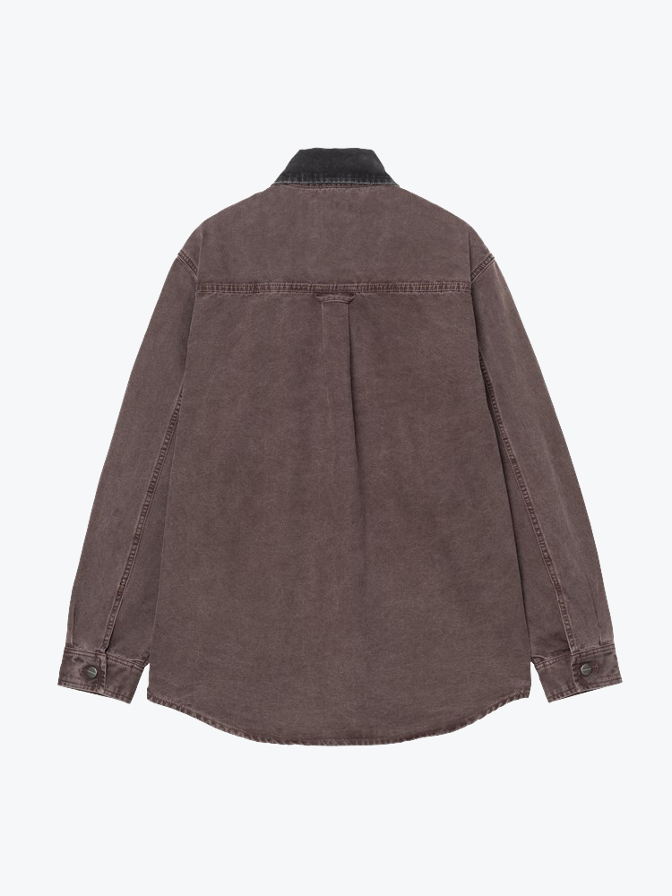 Carhartt WIP – Carhartt WIP - Mitch Shirt Jac Palisander / Black - Overhemden - Heren – Bruin – Overhemden