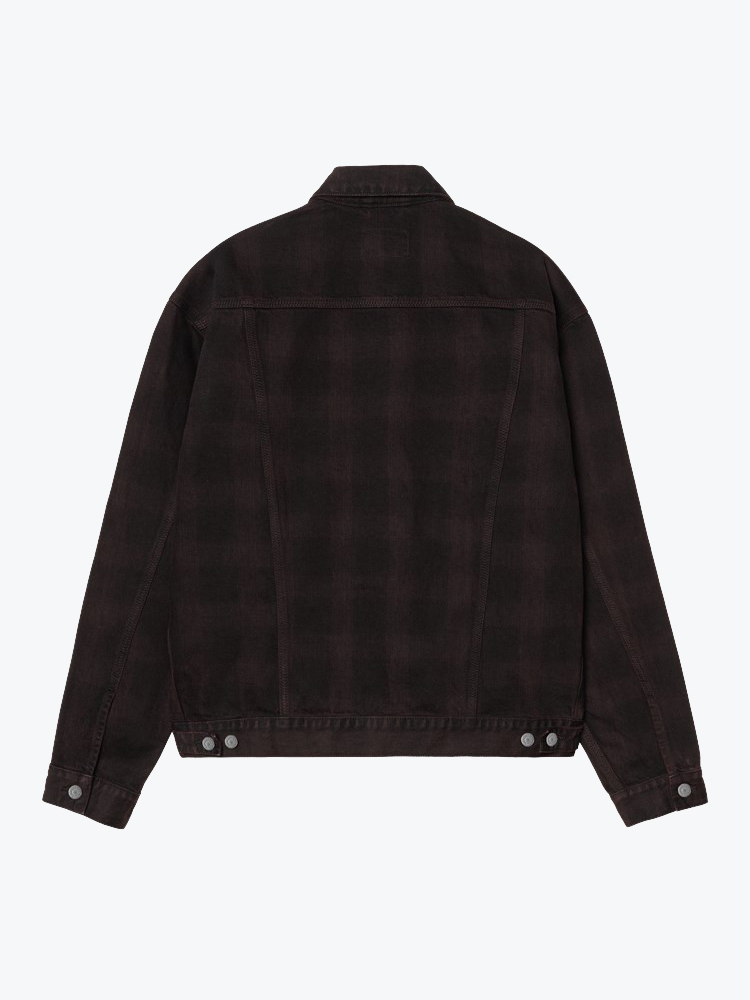 Carhartt WIP – Carhartt WIP - Everson Trucker Jacket Everson Print, Black / Palisander - Jassen - Heren – Multi – Jassen