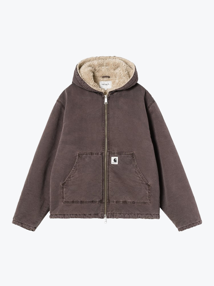 Carhartt WIP – Carhartt WIP - W' Hooded Mitch Jacket Palisander - Jassen - Dames – Bruin – Jassen