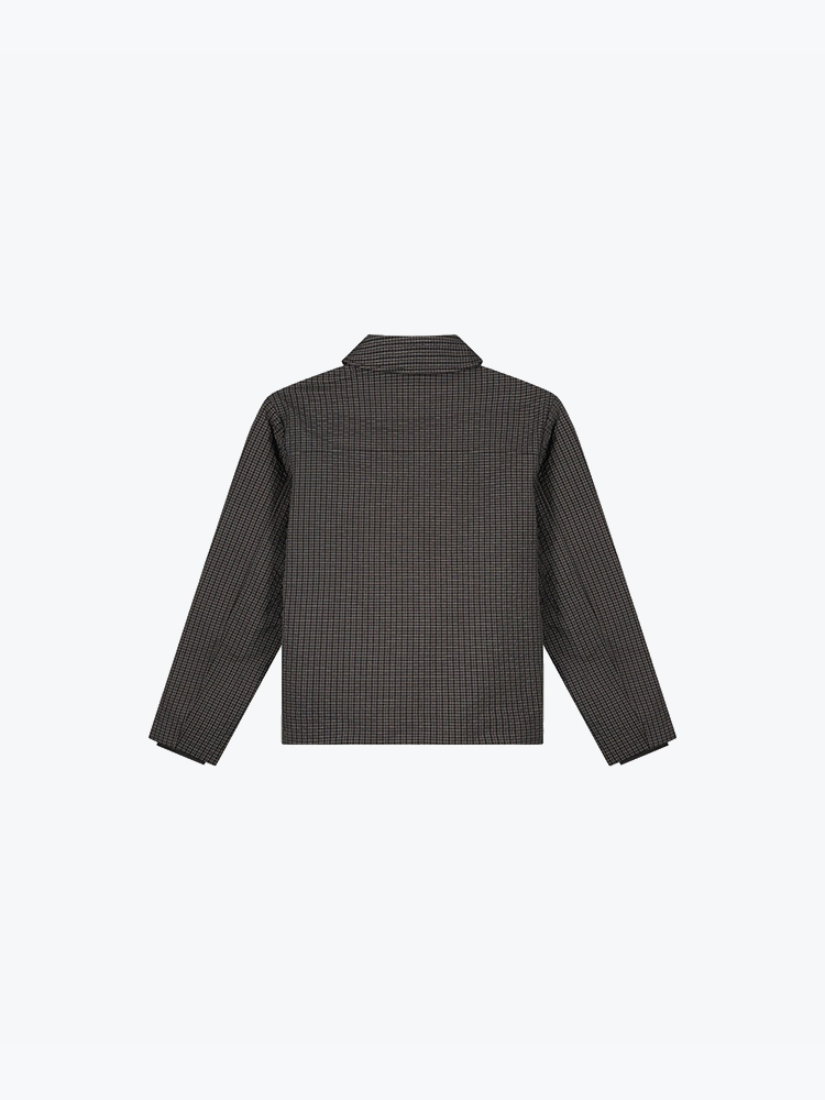 OLAF – Olaf - Checked Padded Coach Jacket Navy - Jassen - Heren – Blauw – Jassen