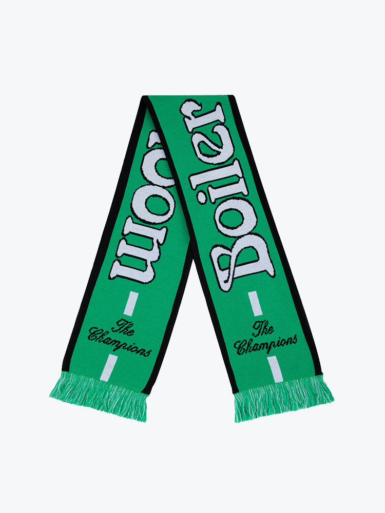 Boiler Room – Boiler Room - Football Scarf Green - Sjaals - Unisex – Groen – Sjaals