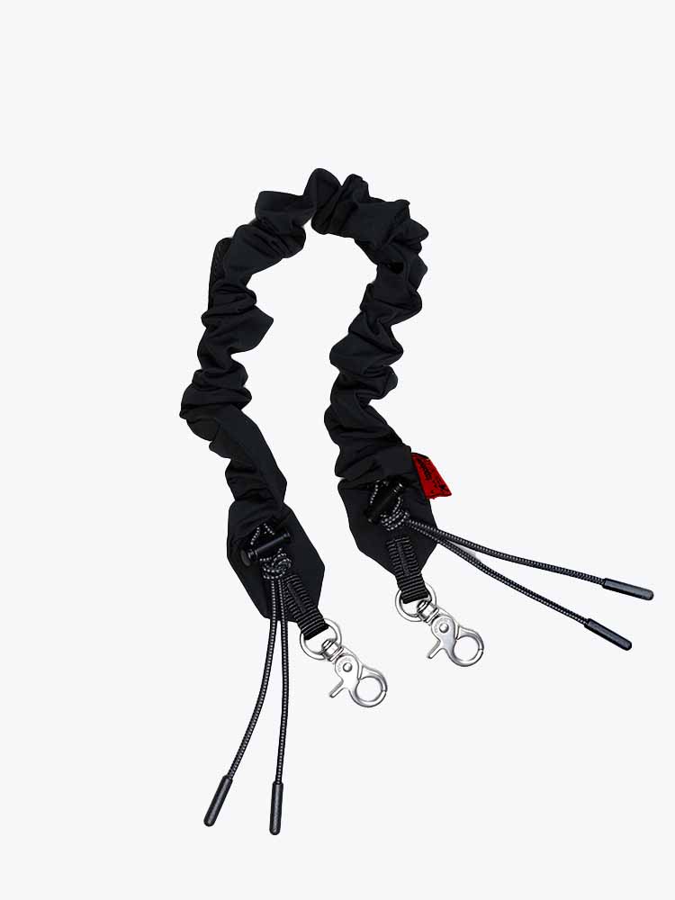 Topologie – Topologie - Bungee Wrist Strap Black Tech sateen Black - Goodies - Unisex – Zwart – Goodies