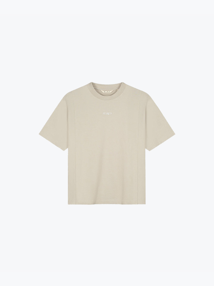 OLAF – Olaf - Pin Oversized Tee Cement - T-Shirts - Dames – Grijs – T-shirts