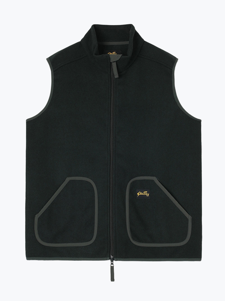 Stan Ray – Stan Ray - Wool Fleece Vest Botanical Green - Vesten - Heren – Groen – Vesten