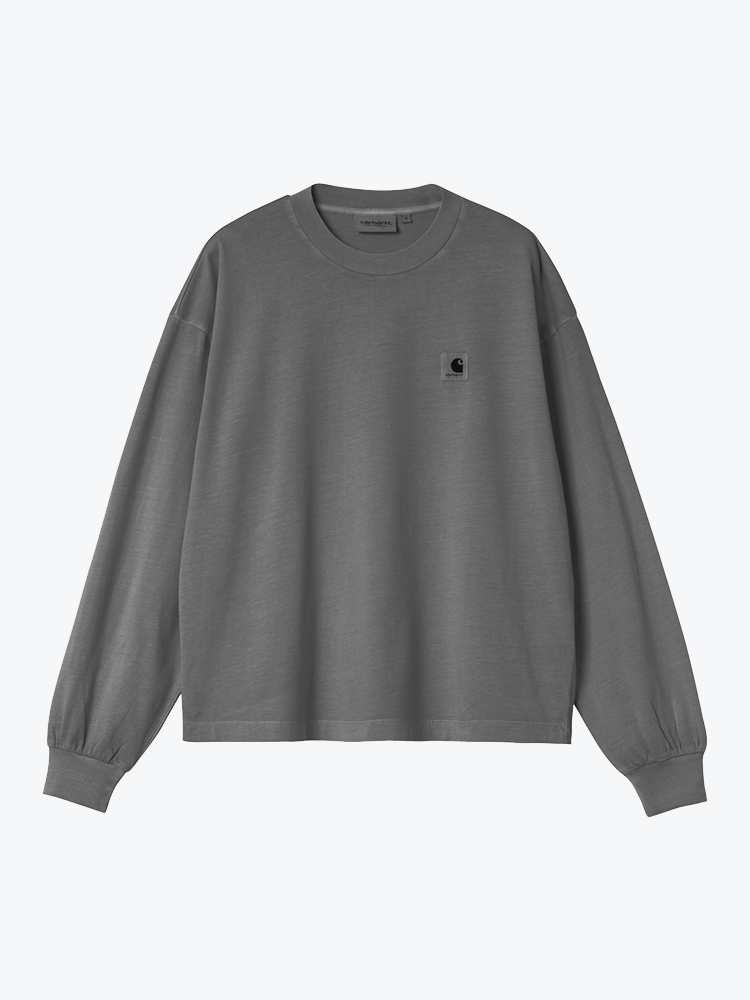 Carhartt WIP – Carhartt WIP - W' L/S Nelson T-Shirt Black - T-Shirts - Dames – Zwart – T-shirts