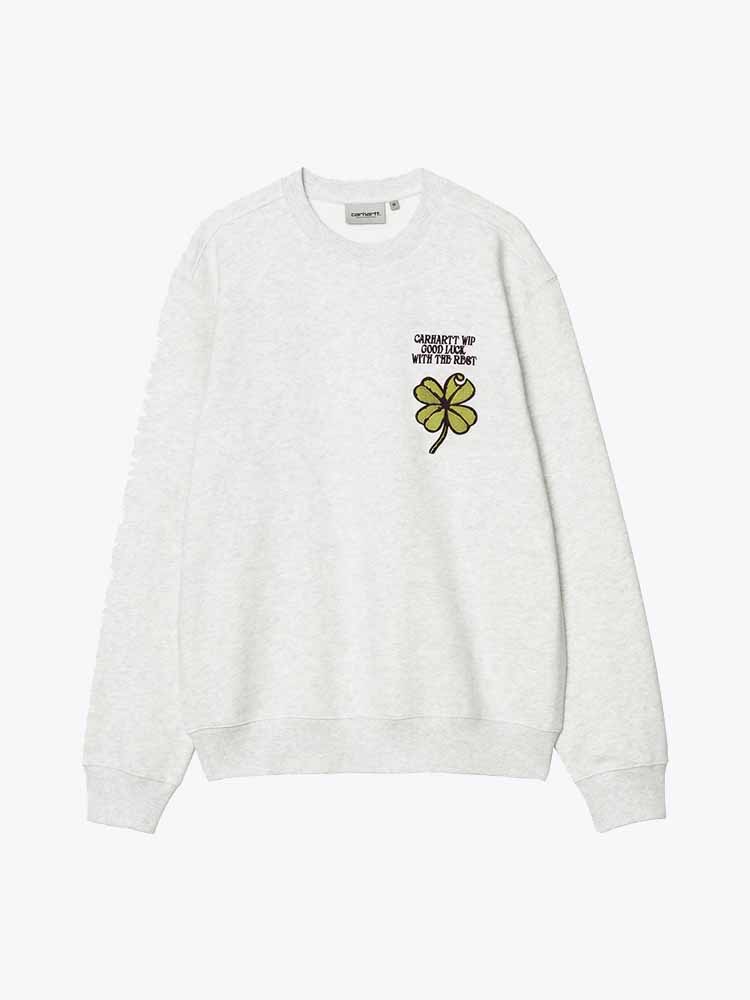 Carhartt WIP – Carhartt WIP - Clover Sweat Ash Heather - Truien - Heren – Grijs – Truien