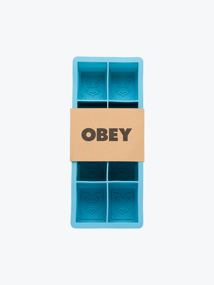 Obey – Obey - Icon Ice Tray Aqua Blue - Goodies - Unisex – Blauw – Goodies