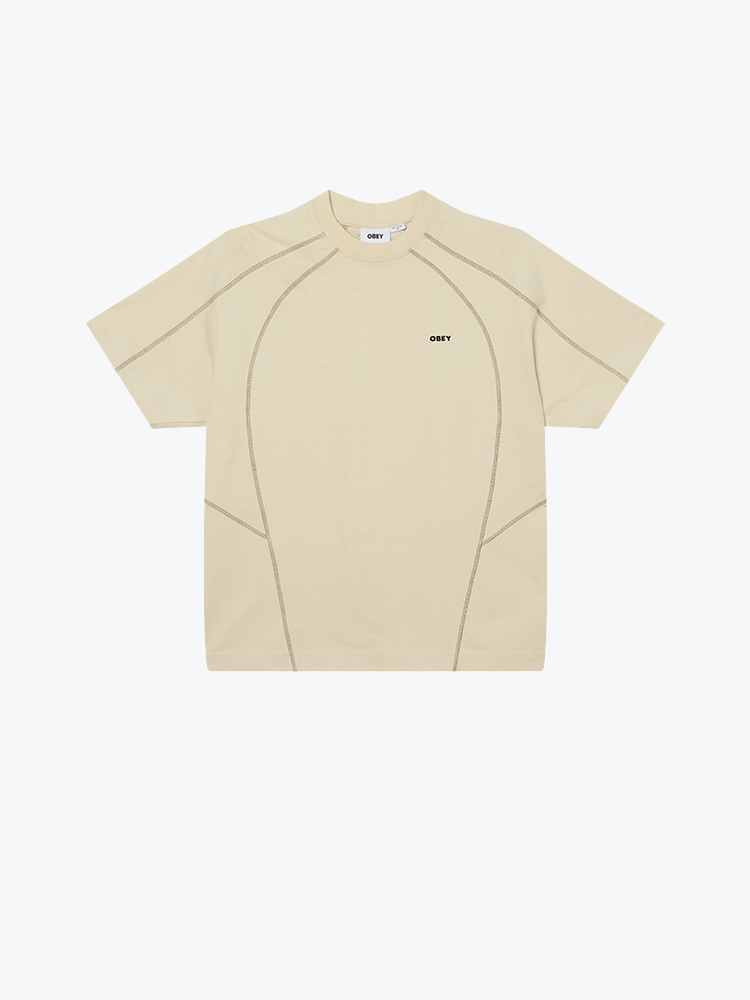 Obey Obey - Obey Contrast Stitch Tee Silver Birch - T-Shirts - Heren Grijs T-Shirts