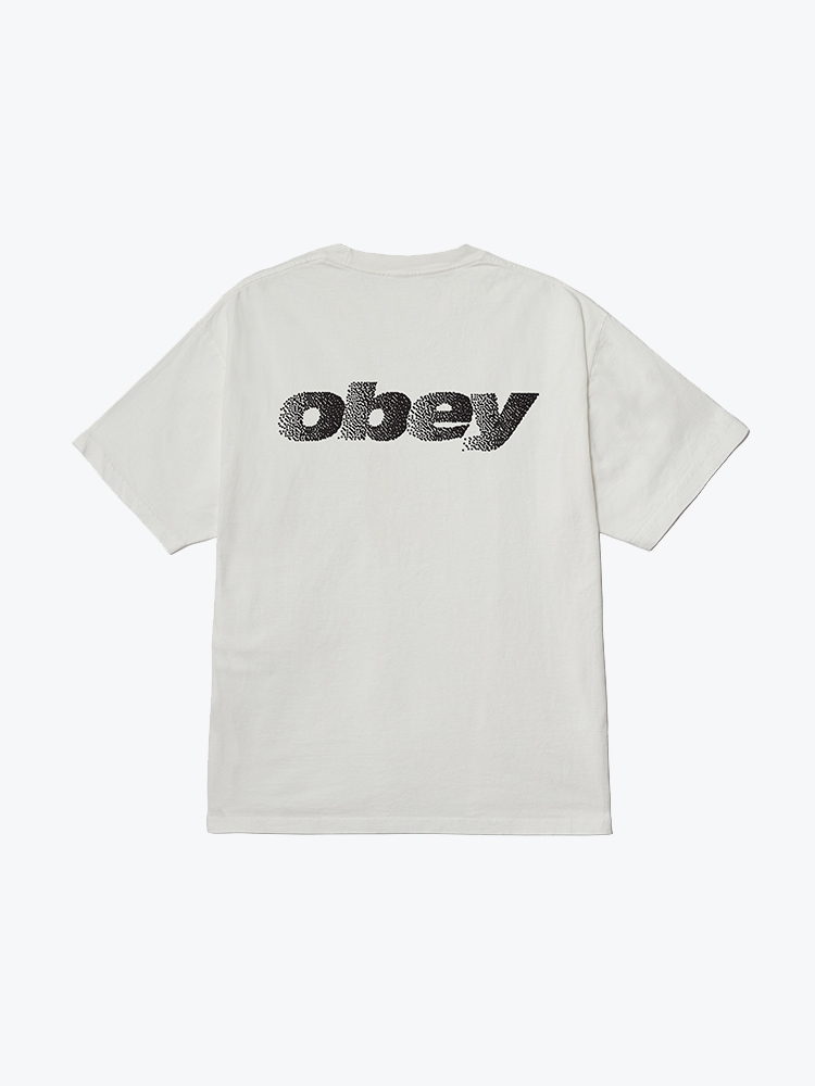 Obey Obey - Obey Diffusion Pigment Vintage White - T-Shirts - Heren Wit T-Shirts