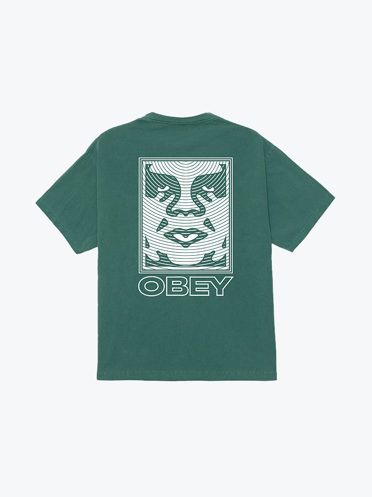 Obey Obey - Obey Ripple Pigment Rainforest - T-Shirts - Heren Groen T-Shirts
