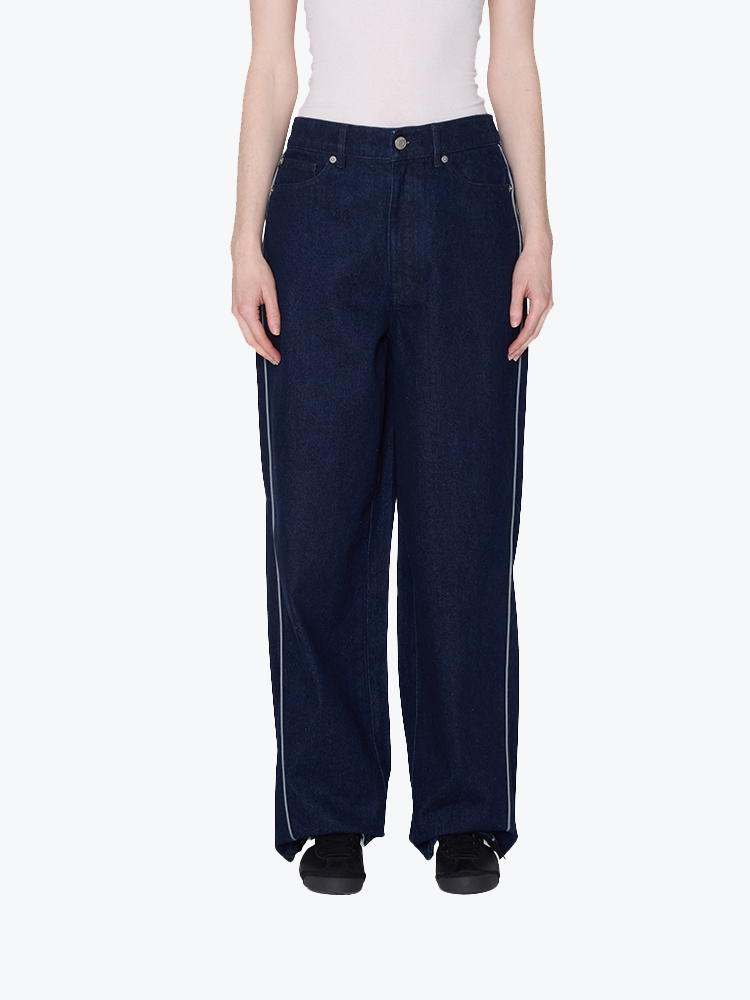 Obey Obey - Alloy Piping Denim Rinse - Jeans - Dames Blauw Jeans