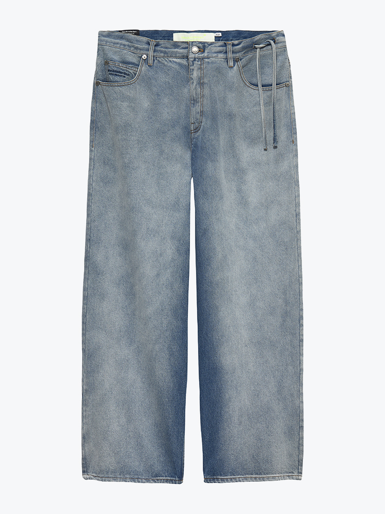 New Amsterdam Surf Association – New Amsterdam Surf Association - 40A Denim Light Blue Wash Wash - Broeken - Heren – Beige – Broeken