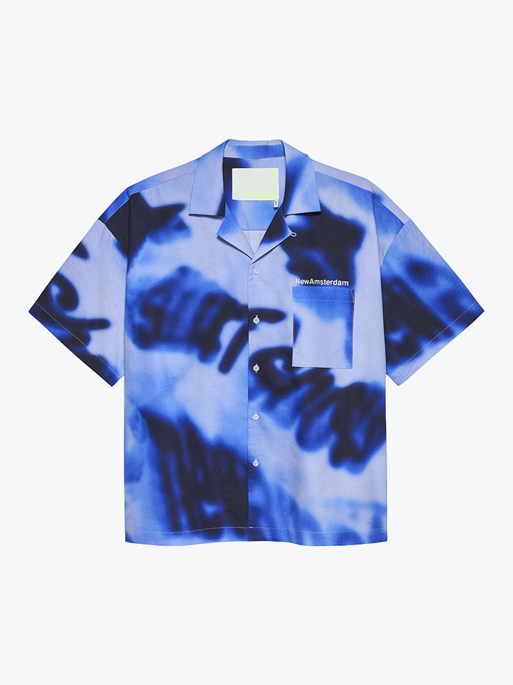 New Amsterdam Surf Association – New Amsterdam Surf Association - Wijk Shirt Aop Aop - Overhemden - Heren – Multi – Overhemden