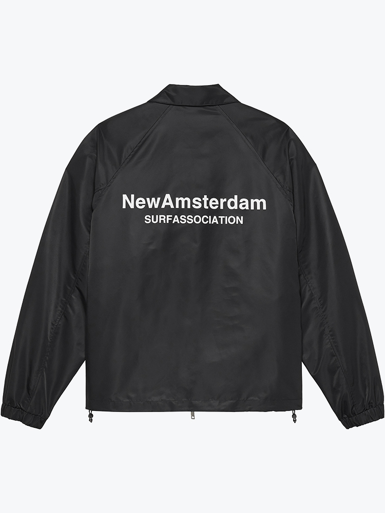 New Amsterdam Surf Association – New Amsterdam Surf Association - Coach Jacket Black Black - Jassen - Heren – Zwart – Jassen