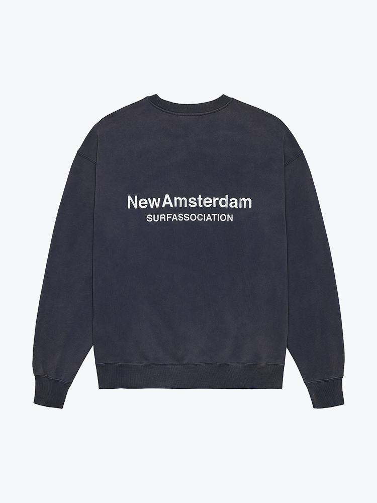 New Amsterdam Surf Association – New Amsterdam Surf Association - Logo Crewneck Navy Navy - Truien - Heren – Blauw – Truien