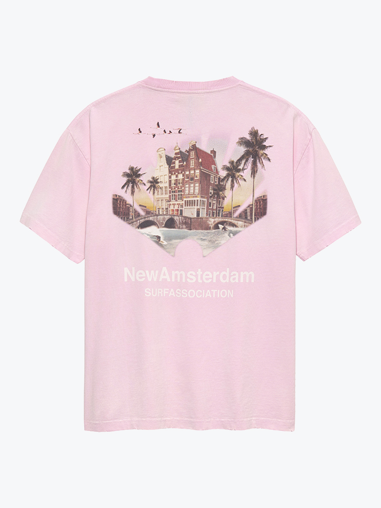 New Amsterdam Surf Association – New Amsterdam Surf Association - Tropical Tee Pink Lady Lady - T-Shirts - Heren – Multi – T-Shirts
