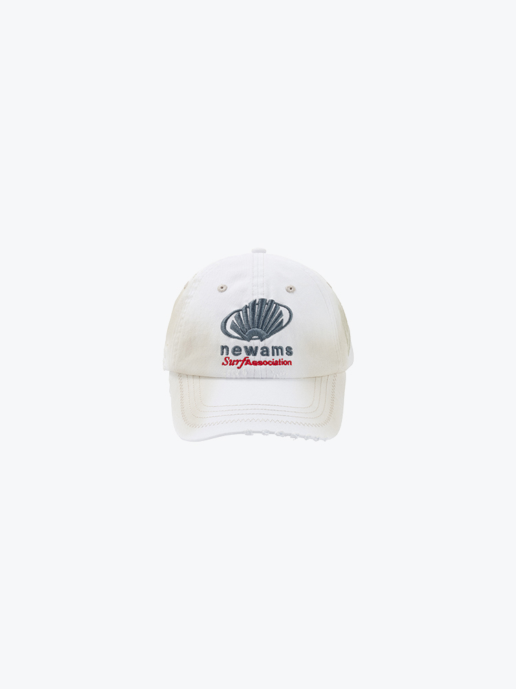 New Amsterdam Surf Association – New Amsterdam Surf Association - Sponsor Cap White White - Petten - Unisex – Wit – Petten