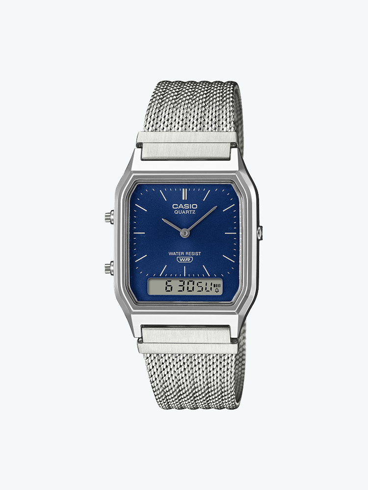 Casio – Casio - AQ-230EM-2AEF Zilver - Horloges - Unisex – Grijs – Horloges