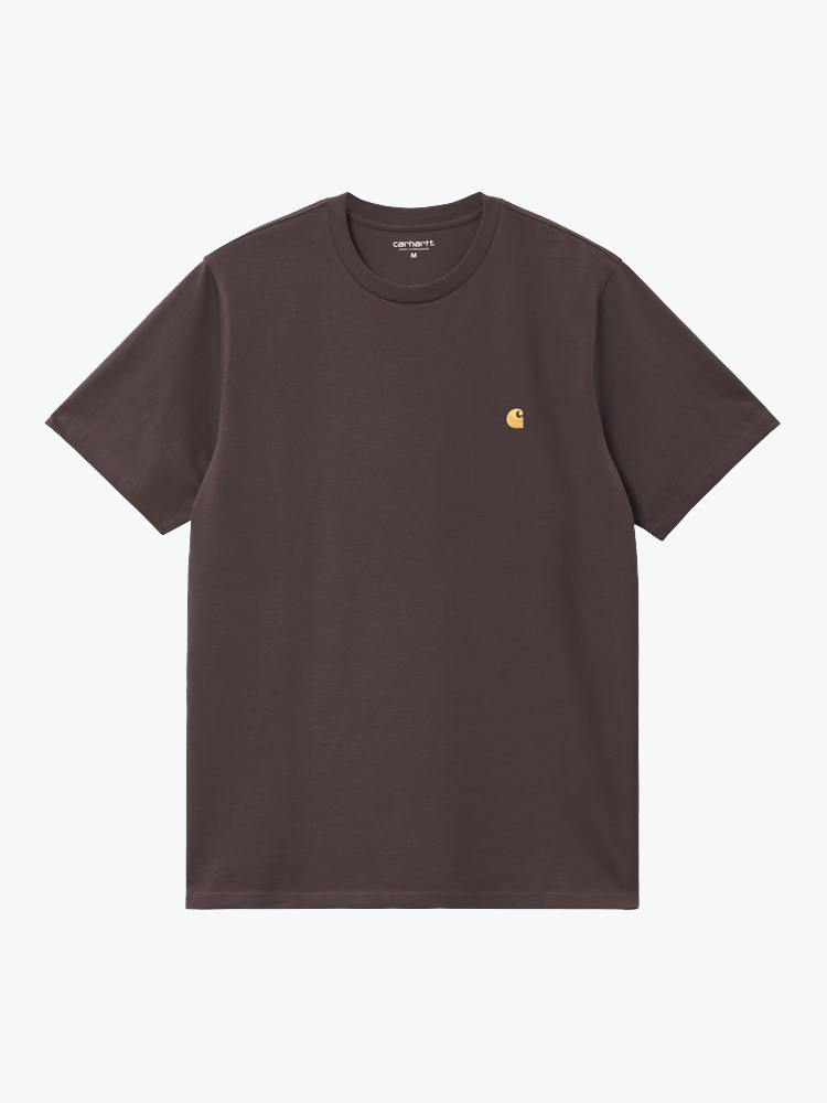 Carhartt WIP – Carhartt WIP - S/S Chase T-Shirt Shale / Gold - T-Shirts - Heren – Groen – T-Shirts