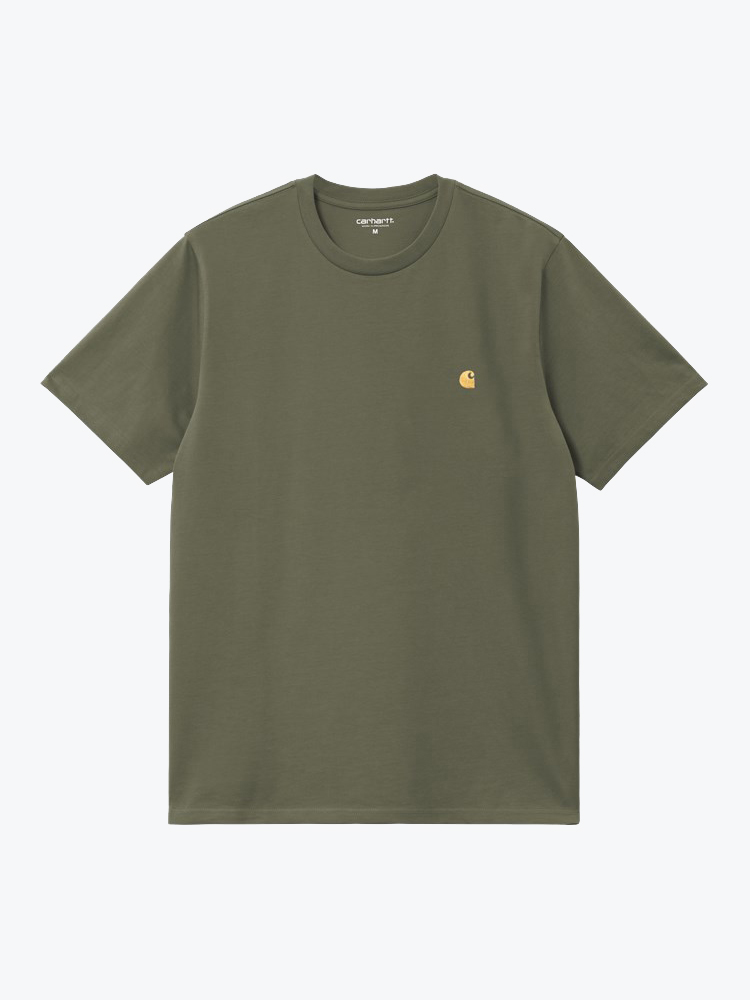 Carhartt WIP – Carhartt WIP - S/S Chase T-Shirt Leaf / Gold - T-Shirts - Heren – Groen – T-Shirts