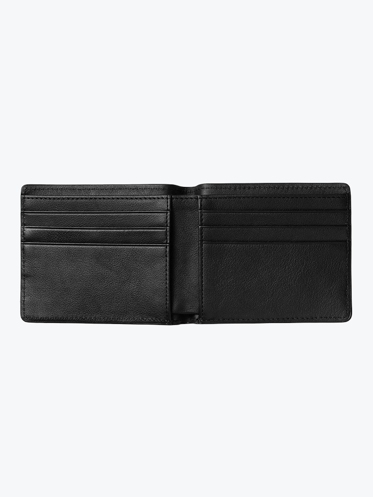 Carhartt WIP – Carhartt WIP - Vegas Fold Cardholder Black / Silver - Goodies - Unisex – Zwart – Goodies