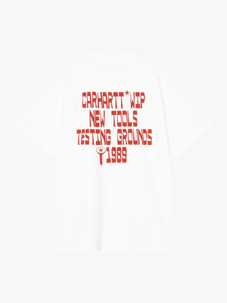 Carhartt WIP – Carhartt WIP - S/S Blocks T-Shirt White - T-Shirts - Heren – Wit – T-Shirts